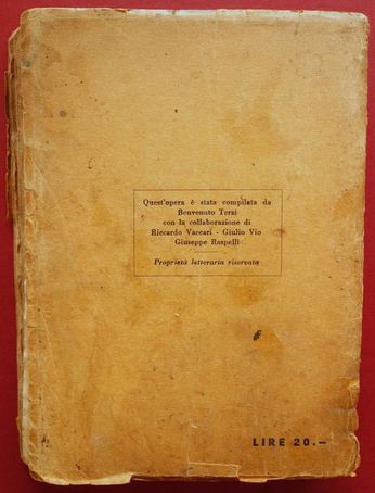 Dizionario chitarra 1937, rear Dizionario chitarra 1937, rear