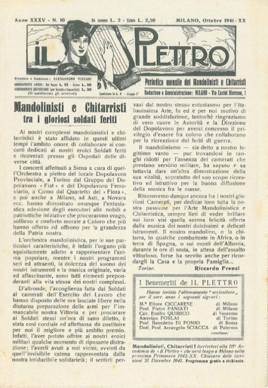 Plettro, 1941 issue no. 10