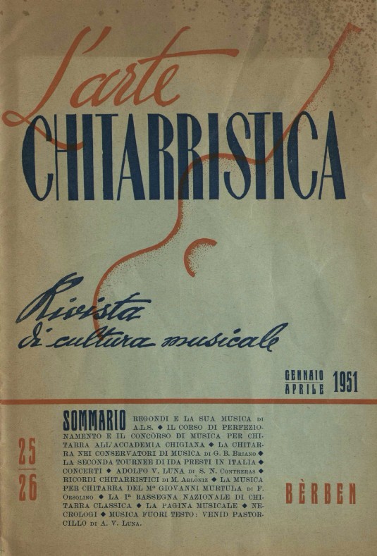 L'arte chitarristica n.25-26 gen.-apr. 1951