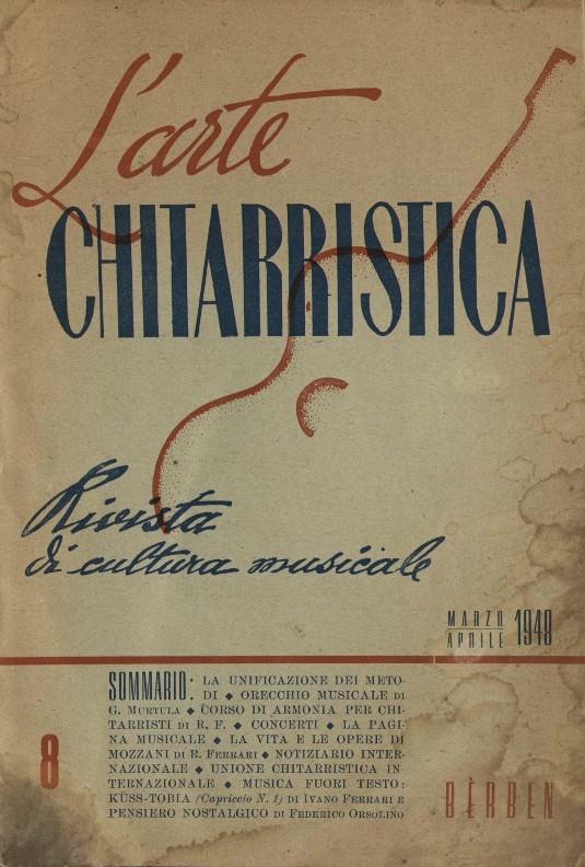 L'arte chitarristica n.8 Marzo-Aprile 1948 L'arte chitarristica n.8 Marzo-Aprile 1948