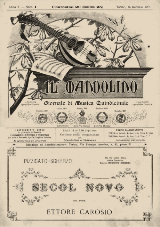 Il Mandolino 1901 issue n.1
