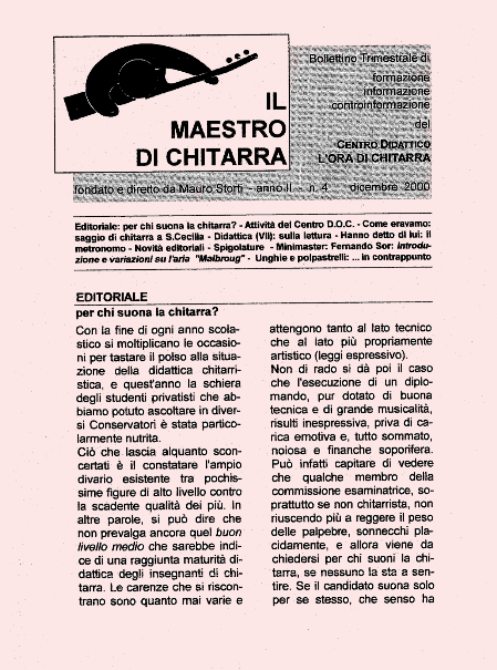 il Maestro di chitarra n.4/II
