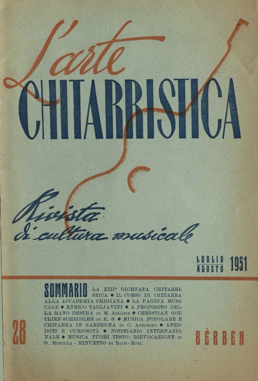 L'arte chitarristica n.28 lug.-ago. 1951