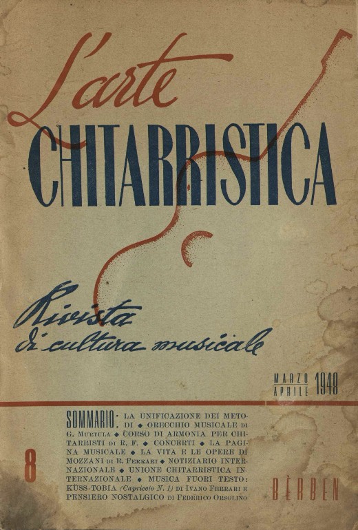 L'arte chitarristica n.8 Marzo-Aprile 1948