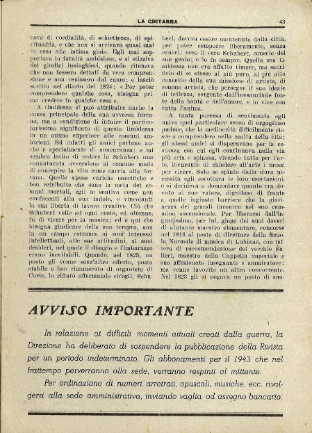 La Chitarra n. 11-12 1942 - Avviso La Chitarra n. 11-12 1942 - Avviso